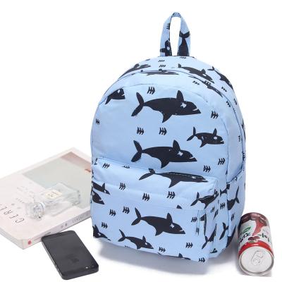 China New Fashion Waterproof Cute Eco-Friendly School Backpack Large Capacity Cartoon Printed Cotton Children Bag for sale