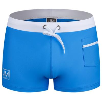 China Breathable Men's Swimming Trunks Men's Pocket Zipper JOCKMAIL Swimwear Quick-Drying Boxer Shorts for sale