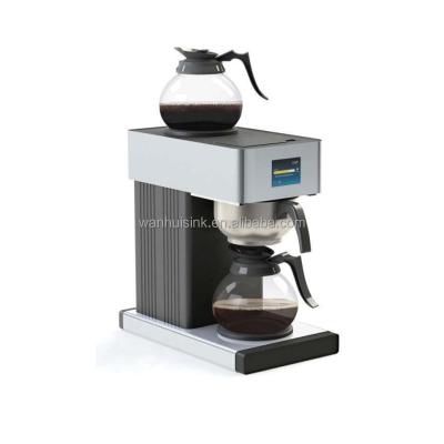 China Hotel Deluxe Full Automatic Electric Pourover Drip Coffee Maker Tea Brewer Coffee Machine Commercial With LCD Display for sale