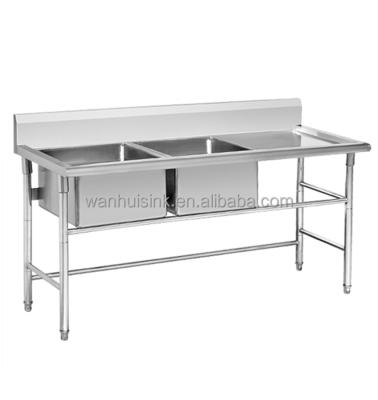 China Commercial Hotel/Kitchen/Restaurant Kitchen Furniture Stainless Steel Dishwasher Tabletop Prep Sink for sale