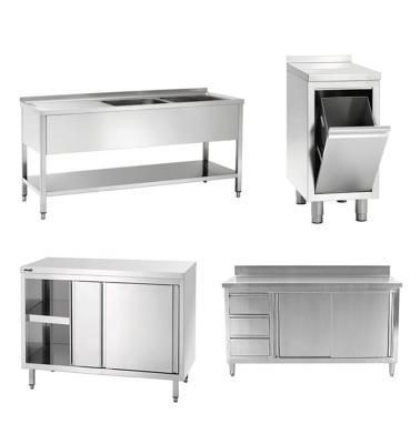 China Hotel/Kitchen/Restaurant Equipment Tables Buffets Stainless Steel Work Table Drawers for sale