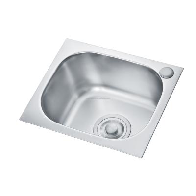 China Without Faucet 3731 Household Top Mount Stainless Steel Single Bowl Kitchen Sinks for sale