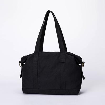 China Large Capacity Eco-friendly Canvas Women Bag Wild Single Student Canvas Tote Bag Fashion Canvas Travel Bag for sale