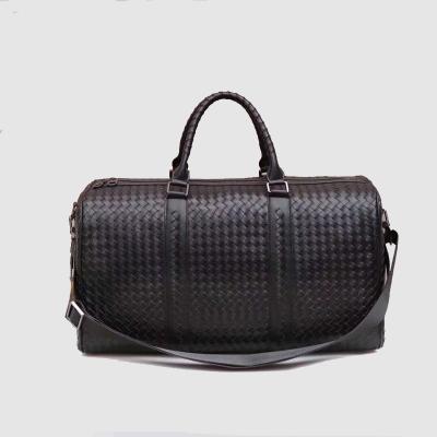 China High Quality Classic Weekend Bag Gym Woven Leather Fashionable Leather Bag For Outdoor for sale