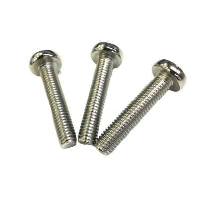 China DIN7985 Pan Head Carbon Steel Bolt  Screws Cross Recessed Wide Fasteners for sale