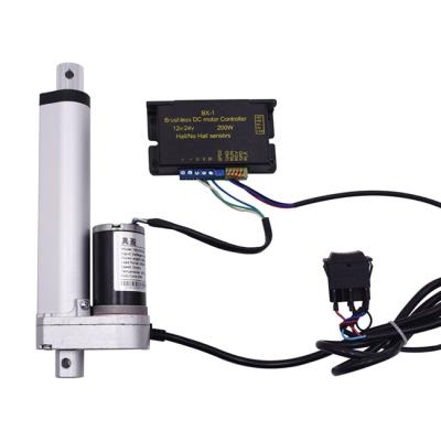 China Waterproof Duty Cycle 100% Brushless DC Motor Linear Actuator Brushless Linear Actuator for sale