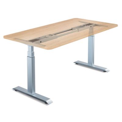 China Double Motor Metal Leg Computer Table Ergonomic Electric Base Height Adjustable Standing Desk (Height) View for sale