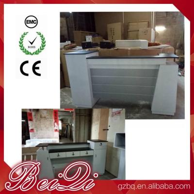 中国 Used Beauty Salon Furniture Front Desk Cheap Checkout Counter Luxury Reception Table 販売のため