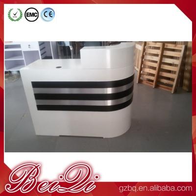 中国 white reception counter supermarket modern checkout counter reception desk beauty salon 販売のため