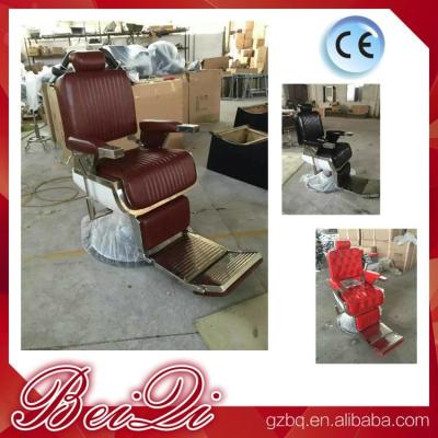 中国 2017 hot hair salon furniture cheap barber chair price with parts black recline chairs 販売のため