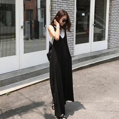 China Vintage In 2022, New Sunbathing Lady's Loose Coveralls Loose Big Yards United Wide-legged Pants for sale