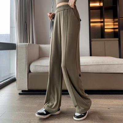 China 2022Ladies' Anti-wrinkle high quality elastic waist drape loose plus-size Kuo version wipe floor pants for sale