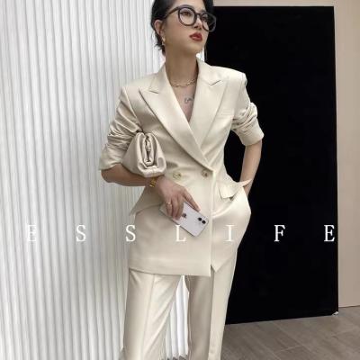 China Anti-wrinkle new 2022 original brand clothing women's pants suit clothing women's two-piece suits for sale