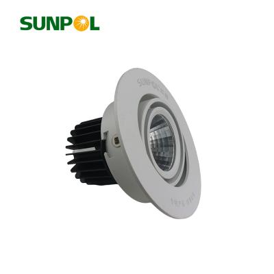 China Modern Factory Hot Sale Die Cast Aluminum Anti-glare Concealed Indoor Lighting COB Recessed Spot-IT Led Downlight For Home Commercial Home for sale