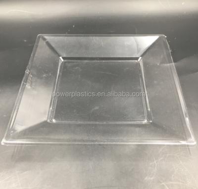 China Eco-frendly Disposable Single Place Clear Plastic Food Tray for sale