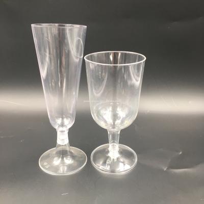 China Red Plastic Blown Glass Wine Goblet Plastic Wine Goblet for sale