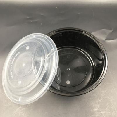 China Round 1250ml Plastic Food Container Different Size Food Container for sale