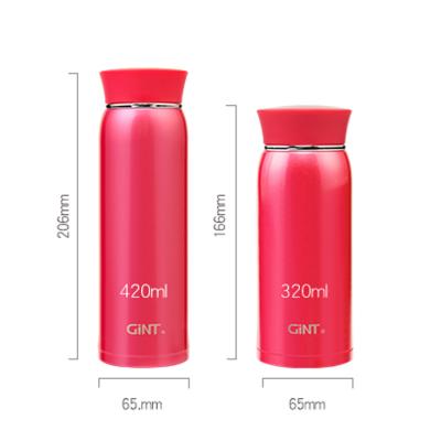 China High Quality Viable Colorful Sport Girls GINT 420ml Drinking Water Bottle Metal for sale