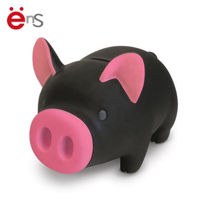 China New cartoon collection black shadow piggy bank saving piggy bank for sale