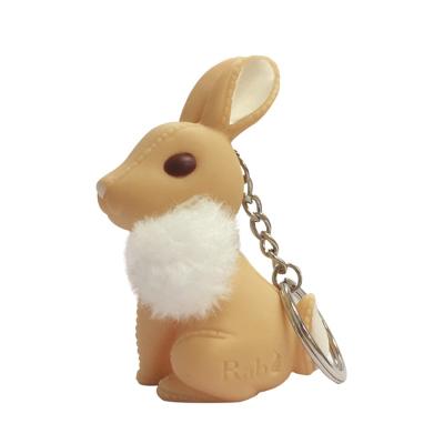 China 2021 Amazon Hot Sale Four Color Animal Plastic Rabbit Keychains for sale