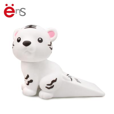 China 2022 Modern Unique Design Custom Cute Animal Tiger PVC Security Door Stopper for sale