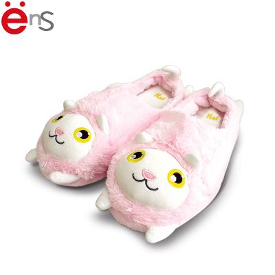 China CUSHIONING Adult And Children Size New Released Cat Plush Winter Slippers For Home for sale