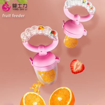 China P.P. Factory Wholesale Baby Fruit Food Feeder Pacifier Silicone Fresh Fruit Feeder BPA Free Baby Products for sale