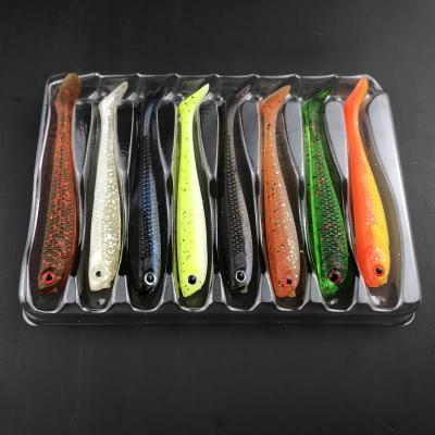 China Suitable For All Weather And Water Fishing Lure Sets 4pcs Lead Head Hook+15pcs Mini Soft Lure Fishing Lure Casts Soft Plastic for sale