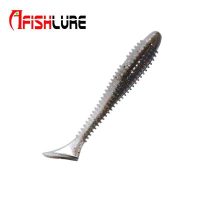 China Ultimate Lure Rubber T-tail Afishlure Inshore Fishing Lure 70mm 2.9g AR47 Main Jig Hook Bait for sale