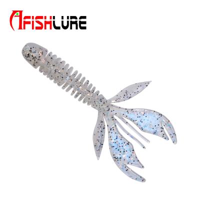 China Afishlure Lure Rubber Screw Tails Soft Worm 80mm 2.3g AR37 Downpipe Imitate Lure Silicone Lure for sale