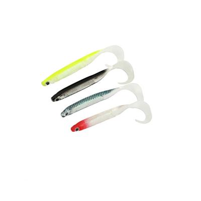 China Soft Lure Rubber Sea Bass Baits 70mm Artificial Lure 1.7g 3d Fishing Eyes for sale