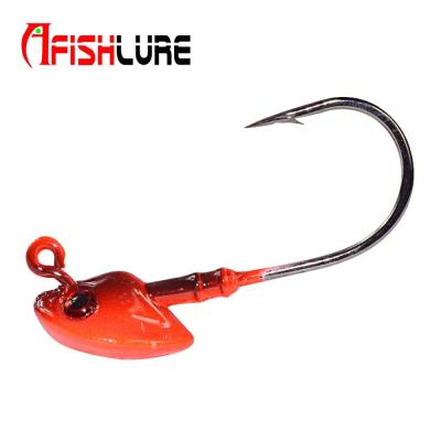 China Soft Lure Fishing High Carbon Fish Lead Head Hook AH13 Casting Fishing Treble Hooks for sale