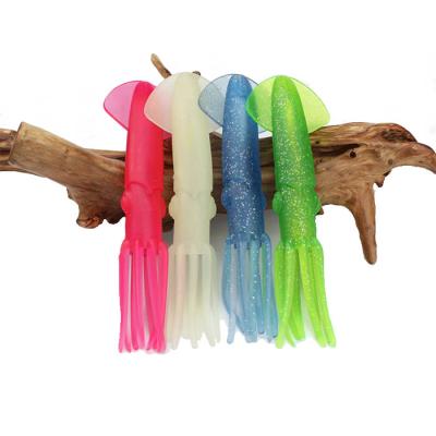 China Luminous PVC Squid Bait 22cm 70g Big Squid Artificial Bait Fishing For Lure Bionic Saltwater Soft Lure for sale