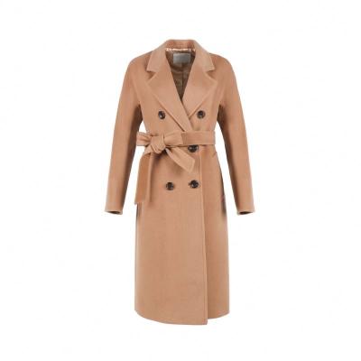 China 2020 Anti-wrinkle women fashion cashmere coat women long cross lady coat winter wool luxury coat for sale