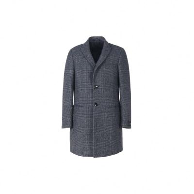 China Newest Design Anti-wrinkle Mens Smart Woolen Coat Slim Breasted Fit Winter Single Breasted For Men Clothing Woolen Coat Checked for sale