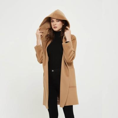 China New Fashion Handmade Wool Women's Coat Winter Wool Fashion Lady Office Lady Office Coat Long For Women Elegant Woolen Coat For Women for sale