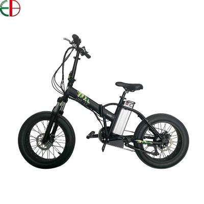 China New Design Aluminum Alloy 250w Hidden Battery Folding Electric Bicycle 20 Inch*3.0 Folding Electric Bicycle for sale