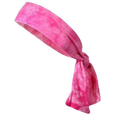 China Fashion Women's Sports Headband Tie Headbands Elastic Yoga Stretch Workout Hair Band Head Band for sale