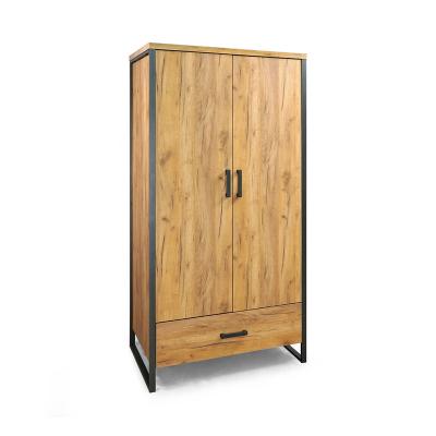 China Packed in cartons with wooden knockdown structure wardrobe for sale