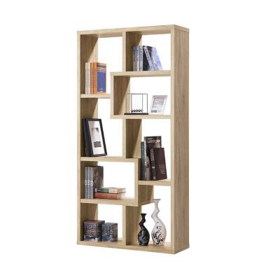 China Packed in cartons with knockdown structure design classic rectangle bookcase home office furniture wooden bookcase Bookself for sale