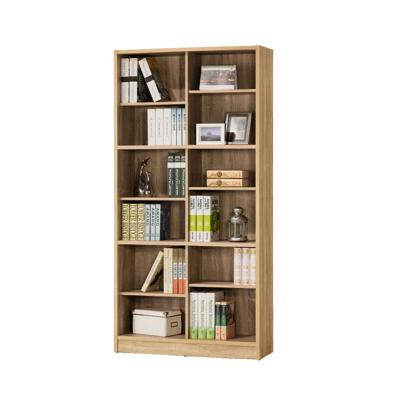 China Packed in cartons with high quality library home office furniture hollow oak rush structure nature core board bookself for sale