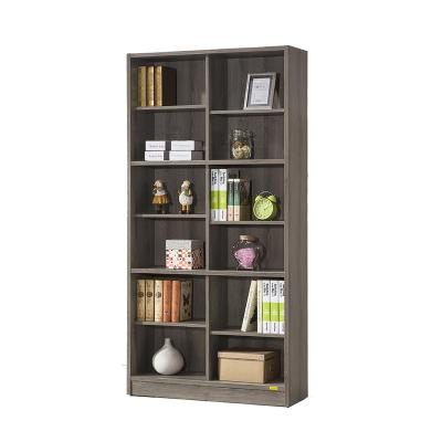 China Packed In Cartons With Knockdown Structure Nature Oak Bookself Contemporary Home Office Furniture 6 Shelf Boocase for sale