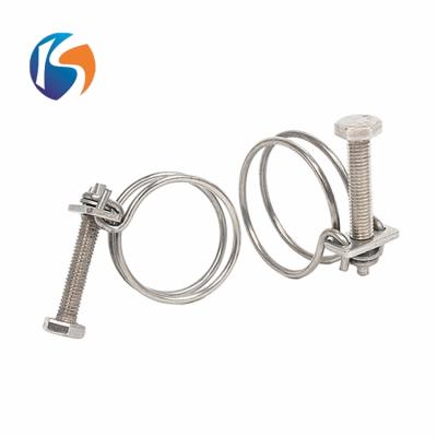 China Connection Quick Locking Heavy Duty Wire Hose Double Clamp for sale