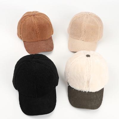 China JOINT corduroy visor hat remix color cap popular sports hat outdoor hot new design hot sale for sale