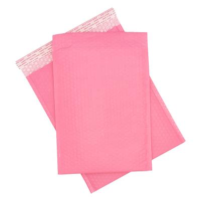 China Custom Logo Cosmetic Poly Bubble Mailers Padded Envelopes Mailing Bag For Cosmetic Postage Shockproof Packaging for sale