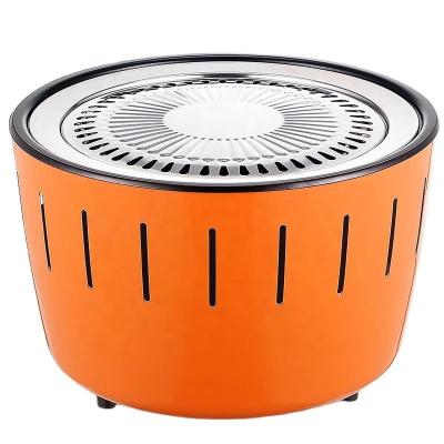 China Easily Assembled Outdoor Round Double Grill Pan Portable Charcoal Bbq Grills Barbecue Charcoal Stove for sale