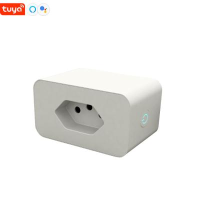 China 20A brazil tuya residential/general purpose wifi socket 3 pins wall socket smart socket br for sale