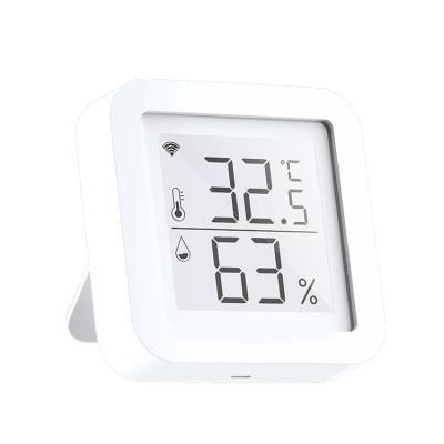 China Tuya Wifi Temperature And Humidity Sensor Home Detector With Monitor for sale