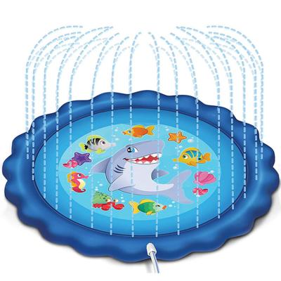 China Wholesale Large Sprinkler Mat Kids Outdoor Garden Inflatable Splash Pad With 0.18mm-0.20mm High Quality PVC for sale