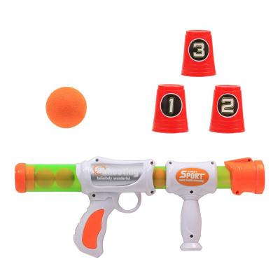 China New hot sale EVA pneumatic soft blaster funny balls paly shooting toy gun children for fun for sale